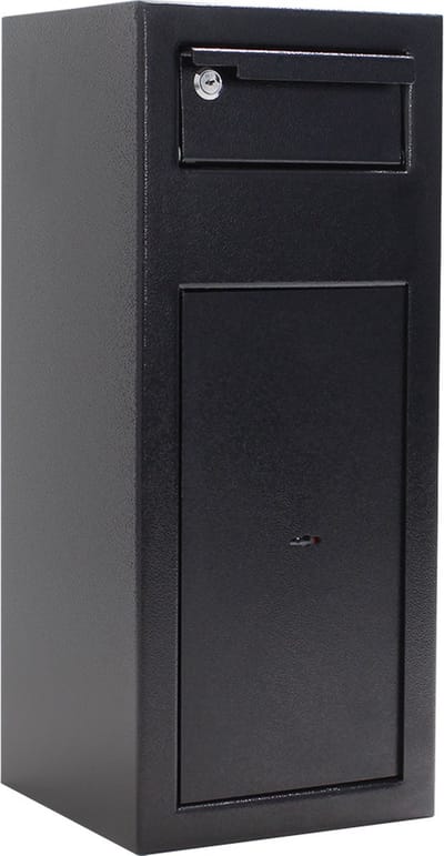 Rottner Afstortkluis Samuel 1 - Zwart - 60x25x26 cm - Afstortlade apart afsluitbaar - Sleutelslot