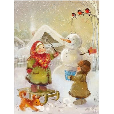 Ronde boor 5D Diy Diamond Painting Beeldhouwen sneeuwpop Borduren Kruissteek 20X30CM beige