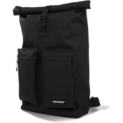 Gerecyclede shopper fietstas Urban Proof Rolltop Backpack 20L 34 x 13 x 46 cm - Zwart