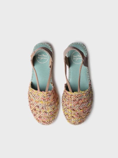 Veelkleurige espadrilles met elastiek aan de zijkant | ELSA-CO