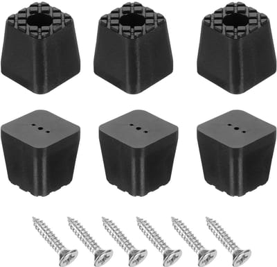 Dailygoods- Meubelpootkussens 6 Stuks - Antislip Vloerbeschermers - Rubber Pads - Anti-kras - Voor Binnen/Buiten - 1.18x1.18 Inch - Meubelvoetjes