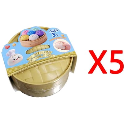 Mini Squishy Dumpling Realistische Broodje Sensorisch Fidget Speelgoed Gekleurd Glitter Stoom Broodje Decompressie Bal Klein Knijpbaar Speelgoed