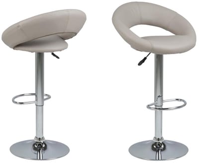 Giga Living Barkruk Trana - Taupe PU Leer - Zithoogte 79cm
