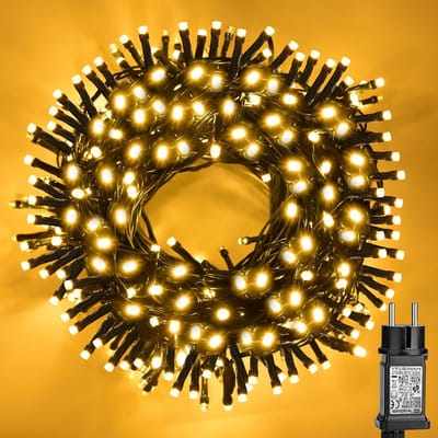 10 Meter LED Kerstverlichting 100 Lampjes Buiten & Binnen Met 8 Modi en Geheugenfunctie
