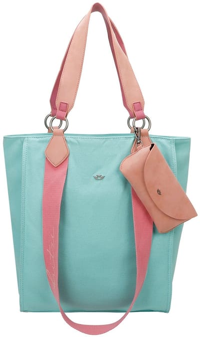 Fritzi aus Preußen schoudertas handtas Canvas Izzy02 Tote Pooly turquoise