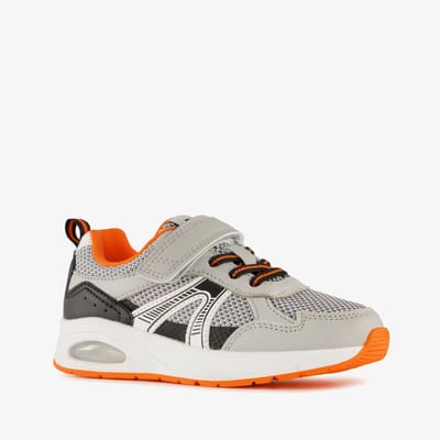 Blue Box jongens sneakers met airzool grijs oranje - Maat 23