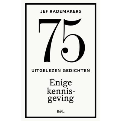 Enige Kennisgeving - Jef Rademakers