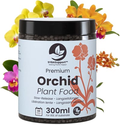 SYBASupport - Orchideeën Voeding 300ml - Langzaam Vrijkomende Korrels voor Hydro & Mineraal