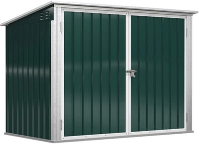 Kliko ombouw - UV-bestendig - Container - Berging - 2 Afvalbakken - Kunststof - Weerbestendig - Groen