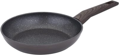 Koekenpan - Koekenpan met anti-aanbaklaag - Gezond koken - 4-laags marmeren coating - 20 cm - Brons