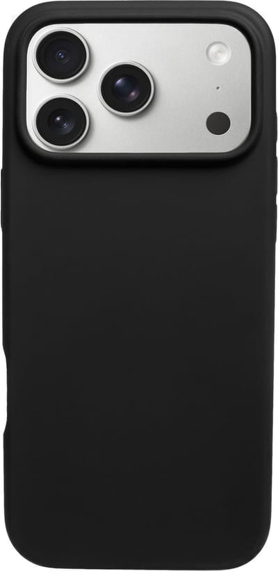 BMAX Siliconen hard case hoesje voor iPhone 17 Pro Max - Hardcover - Apple - Back cover - Backcover - Beschermhoesje - Telefoonhoesje - Hard case - Telefoonbescherming - Zwart