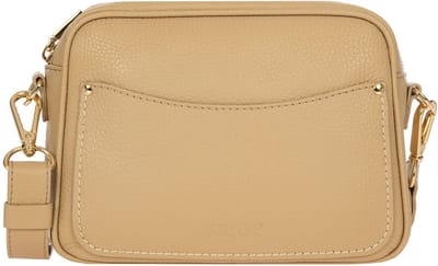 BRIC'S Leren Schoudertas Gondola Magnolia Bag Black Zwart
