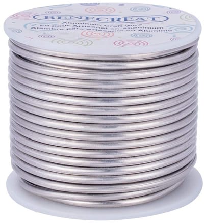 Dailygoods - Corrosiebestendig Aluminium Sieradendraad - Boetseerdraad - 17 Meter Buigbaar - Ideaal voor Sieraden Maken - Voor Knutselen en Beeldhouwe