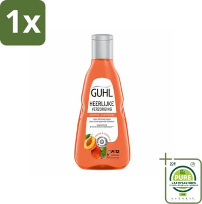 1 x Guhl - Shampoo - Heerlijke Verzorging - 250 ml - Haarverzorging - Shampoo - Guhl - Conditioner - Glanzend Haar