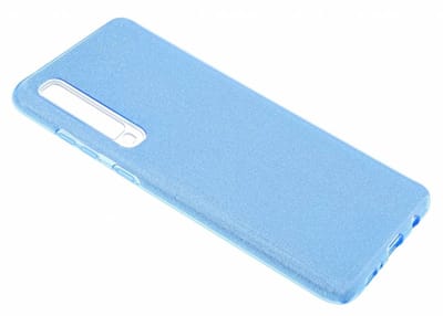 Ntech Hoesje Geschikt voor Huawei P30 Pro Glitter TPU Back Cover Hoesje - Blauw