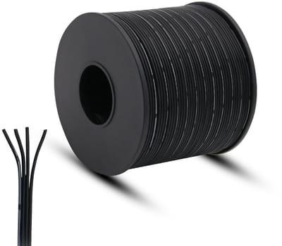 Elektrische Kabel - Stroomdraad Koperdraad - Elektronica Reparatie - Hoge Temperatuur Bestendig - 6 Meter - Zwart