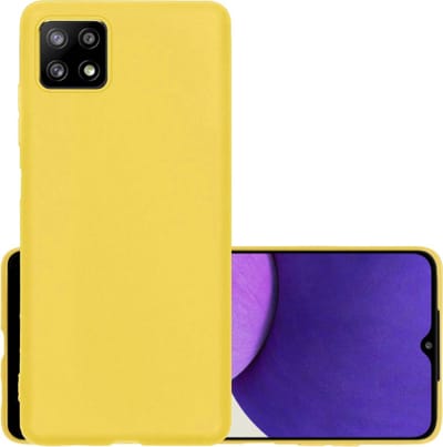 Hoesje - Geschikt voor Samsung Galaxy A22 4G - Sterk & Shockproof - Hoes Cover - Siliconen Case - Zwart