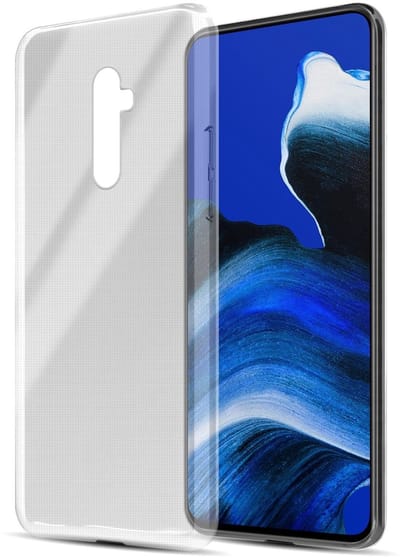Cadorabo Hoesje geschikt voor Oppo Reno2 in VOLLEDIG TRANSPARANT - Beschermhoes gemaakt van flexibel TPU Silicone Case Cover