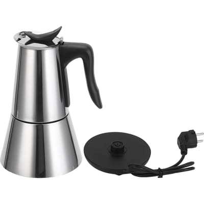 300ml Roestvrijstalen Elektrische Koffiepot Huishoudelijke Koffiezetapparaat Waterkoker voor Thuis black