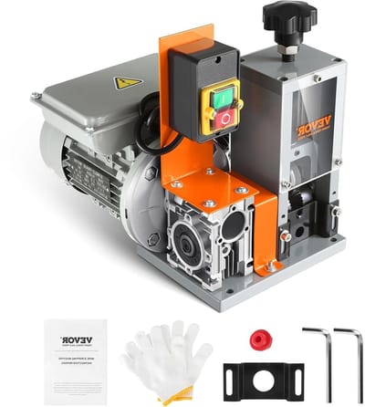 Elektrische Kabelstripper - Draadstripper Machine - Snel Kabel Strippen - Krachtige 180W Motor - 1.5-25 mm - Zilver Oranje