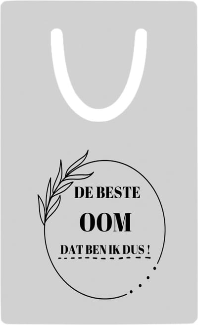 Hacebo® - de beste oom dat ben ik dus metalen boekenlegger - Oom - de beste oom - liefste oom - verjaardag - cadeau - kado - bedankje - geschenk Bladwijzer boekenleggers - 7.6 cm x 5cm