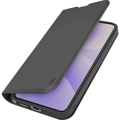 SBS Wallet Smooth Case for Samsung Galaxy S26 Ultra with Flip Cover - Black
