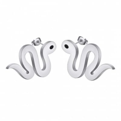 Slang- RVS- oorknopjes-Charme Bijoux