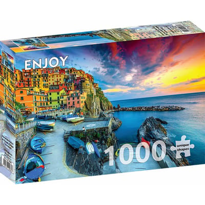 Puzzel Enjoy Manarola, Cinque Terre, Italië - 1000 Stukjes