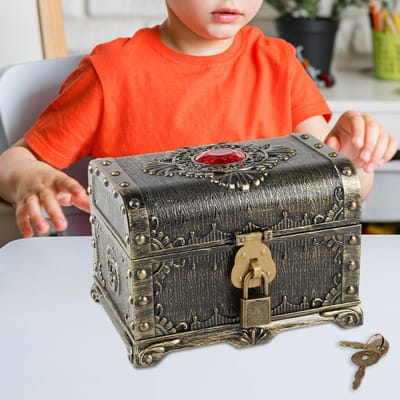 Piratenschatkist Decoratie Multifunctionele Avontuurlijke Schatkist voor Jongens Meisjes Kinderen Prijzen Kinderen Praktische Cadeaus red