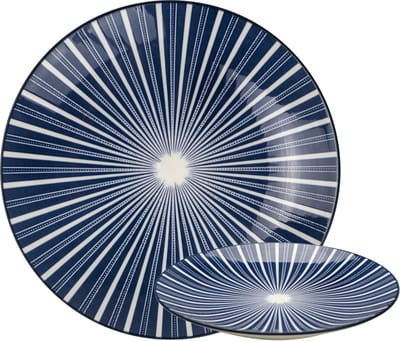 Gusta - Bord STRIPES - OUT OF THE BLUE - ø20 cm