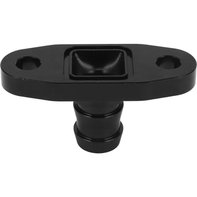 Adaptateur de bride de retour d'huile de turbo de voiture 58 pouces Adaptateur à barbillon résistant à la pression Pour T3 T4 T35 black