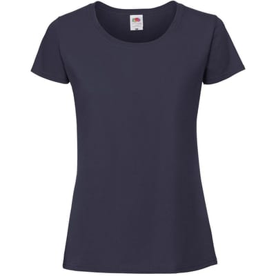 Fruit of the Loom Dames/Dames Iconic 190 T-Shirt (Deep Navy)