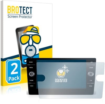 BROTECT - Screenprotector voor Volkswagen Golf 2017-2019 Discover Media 8" 2017-2019 - Folie Beschermfolie matte 2 Stuks