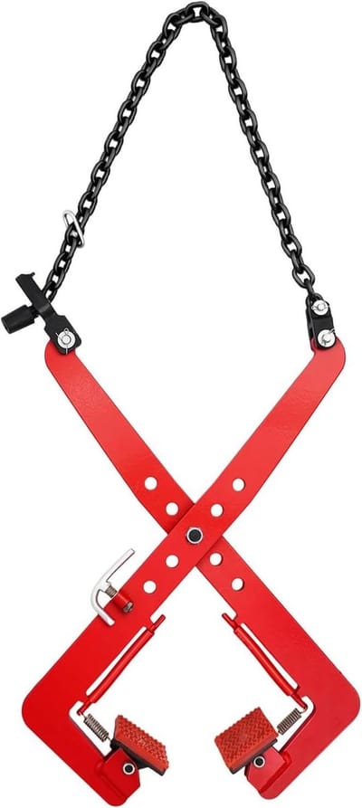 Stoeprandtang Heftang - Steengrijper Verplaatsingstang - Bestrating Plaatsen - Verstelbare Opening - 33-70 cm - Rood