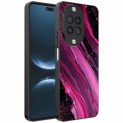 Geschikt voor Huawei Nova 14 Pro Telefoonhoesje met marmer opdruk - TPU backcover case marble design - Paars Roze - Smartphonica geschikt voor Huawei Nova 14 Pro