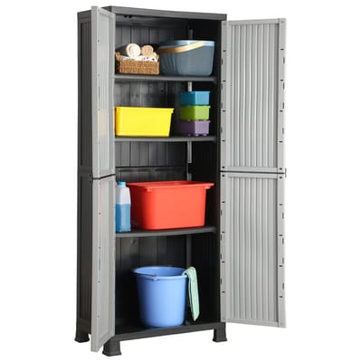 vidaXL - Opbergkast - 68x39x171,5 - cm - kunststof