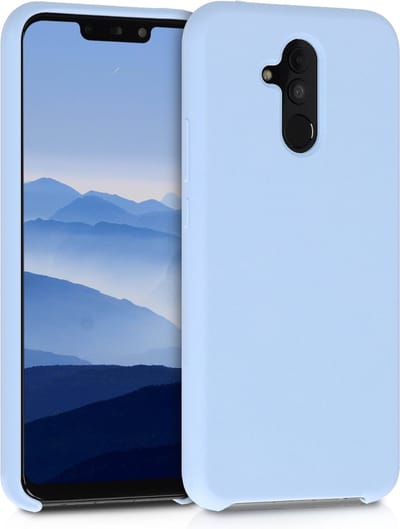 kwmobile telefoonhoesje geschikt voor Huawei Mate 20 Lite - Hoesje met siliconen coating - Smartphone case in mat lichtblauw
