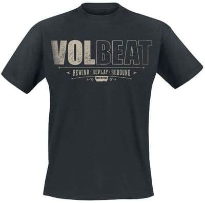 Volbeat T-shirt - Distressed Logo - S tot 4XL - voor Mannen - zwart