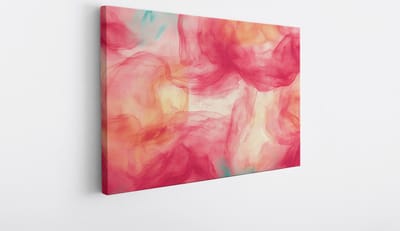 Saammp Canvas Schilderij - Kleurrijk Abstract - 30x20 - Foto op canvas - Wanddecoratie - Muurdecoratie Woonkamer - Slaapkamer decoratie - Canvas Print