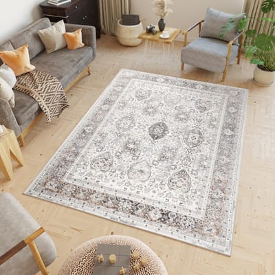 Tapiso Valley Vloerkleed Vintage Tapijten Woonkamer Laagpolig Maat- 80x150