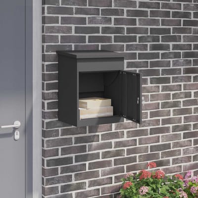 vidaXL - Pakket - Inwerpkoker - met - opslag - Zwart - 47,5 - x - 38 - x - 59 - cm - Staal