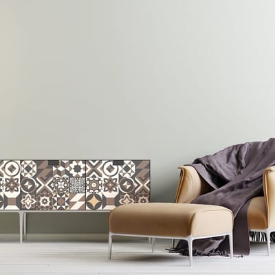 Decoratieve meubelstickers - 30 authentieke Renaudo cementtegel meubelstickers - 30 stickers 10x10cm