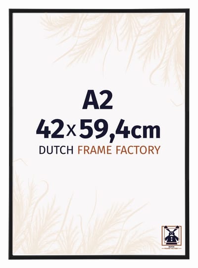 Fotolijst A2 42x59,4 cm - Kunststof - Zwart Mat - Angers