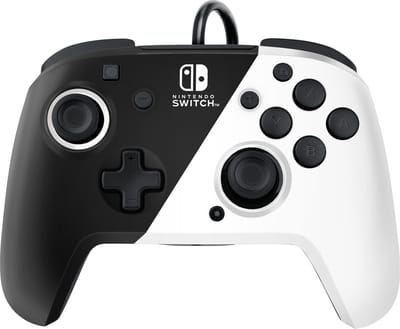PDP Nintendo Switch Faceoff Deluxe Controller + Audio Bekabeld - Zwart & Wit - Wired Accessoires voor spelconsole - Nintendo Switch