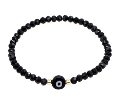 Geluksarmband - geluksbrenger - boze oog - evil eye - kabbalah - nazar - kralen zwart