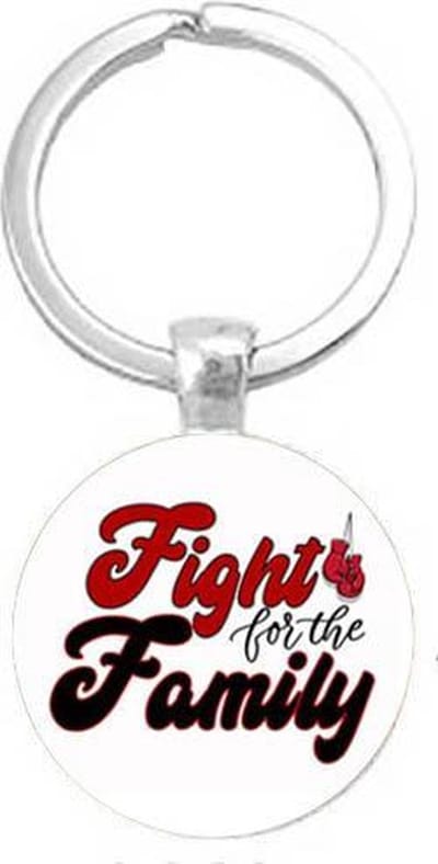 Akyol - fight for family Sleutelhanger - Familie - Family is everything - familieleden - familie - gezin - houden van - 2,5 x 2,5 CM