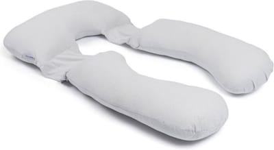Doomoo Maxxy - XXL Zwangerschapskussen - Premium vezelvulling voor optimale ondersteuning en comfort - Bio katoen - Little Dots Grey