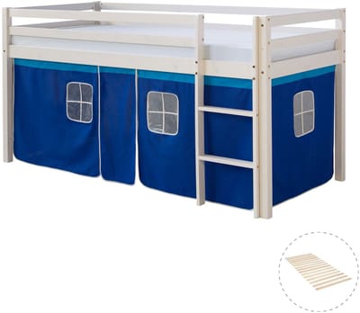 Homestyle4u Hoogslaper - 90x200 cm - met lattenbodem