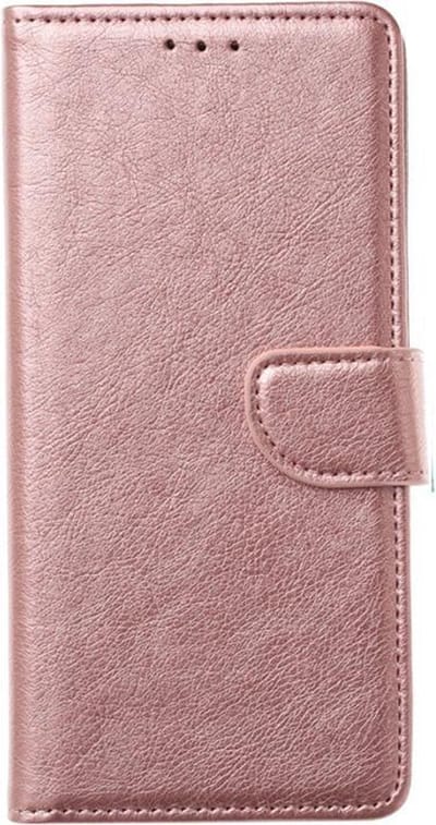 MM&A PU Lederen Wallet Book Case Hoesje - Portemonnee - geschikt voor Apple iPhone 7 – Apple iPhone 8 - Apple iPhone SE (2020) - Apple iPhone SE (2022) – Met Stand – Kaarthouder – Card Case – Pasjes Houder – Magneet Sluiting – Bookcase – Rose Goud