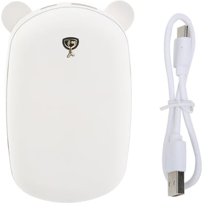 USB-oplaadbare handwarmer voor de winter, draagbaar, voor thuis en op kantoor. white
